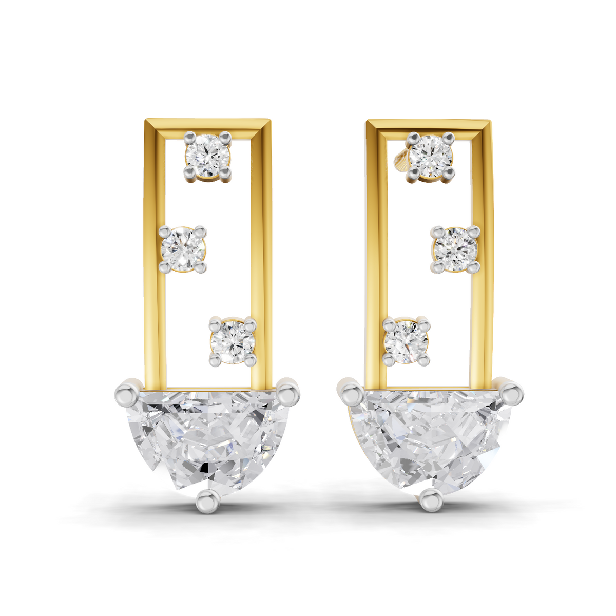 1.65 Carat Eternal Curve Earrings 14K