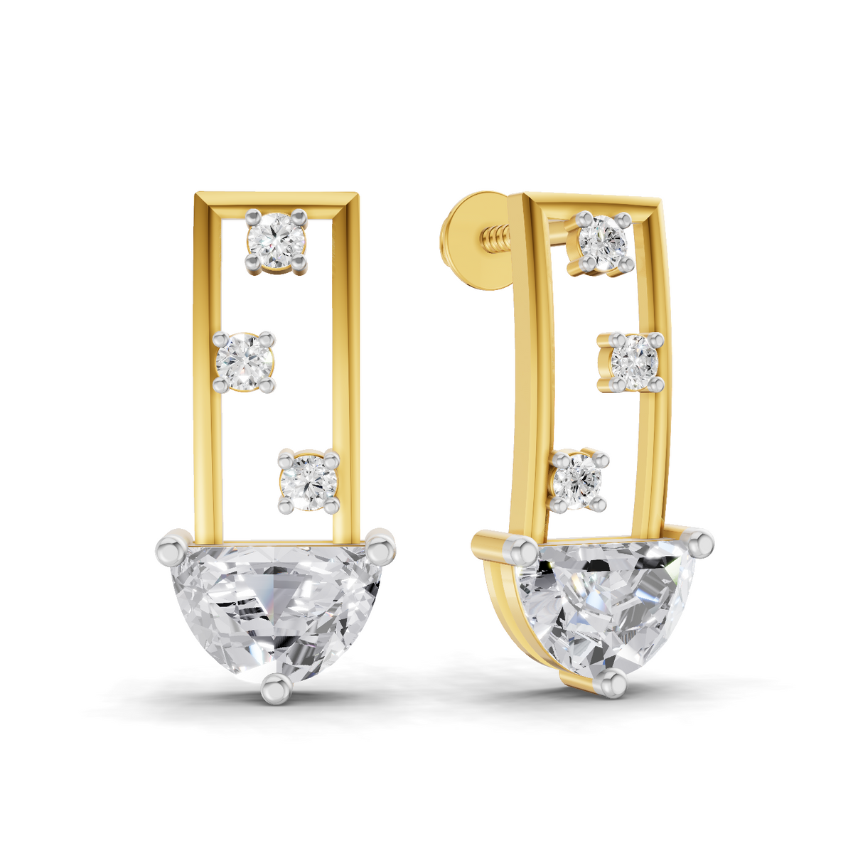 1.44 Carat Eternal Curve Earrings 14K