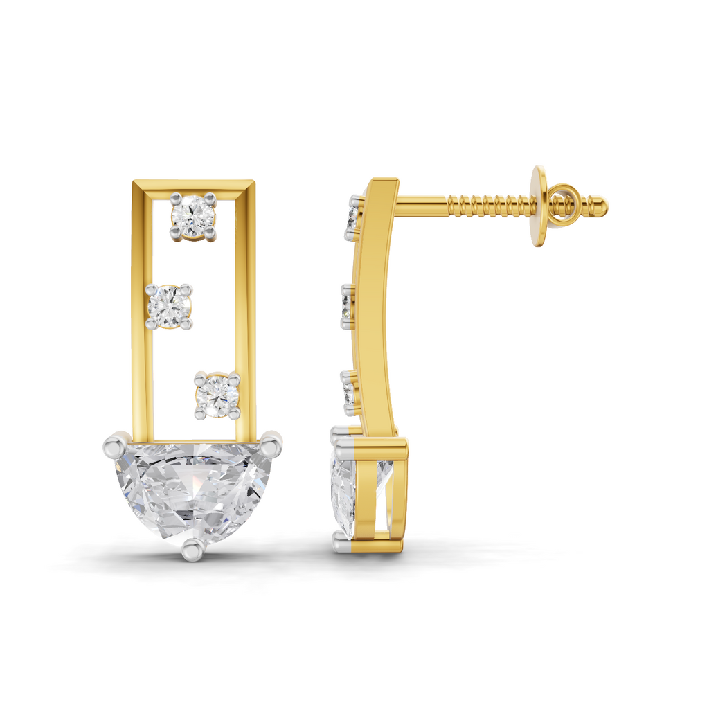 1.44 Carat Eternal Curve Earrings 14K