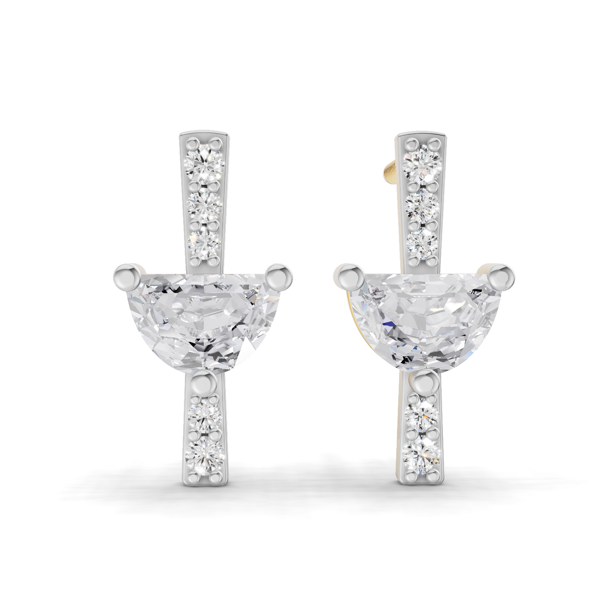 0.84 Carat Luna Drop Earrings 14K