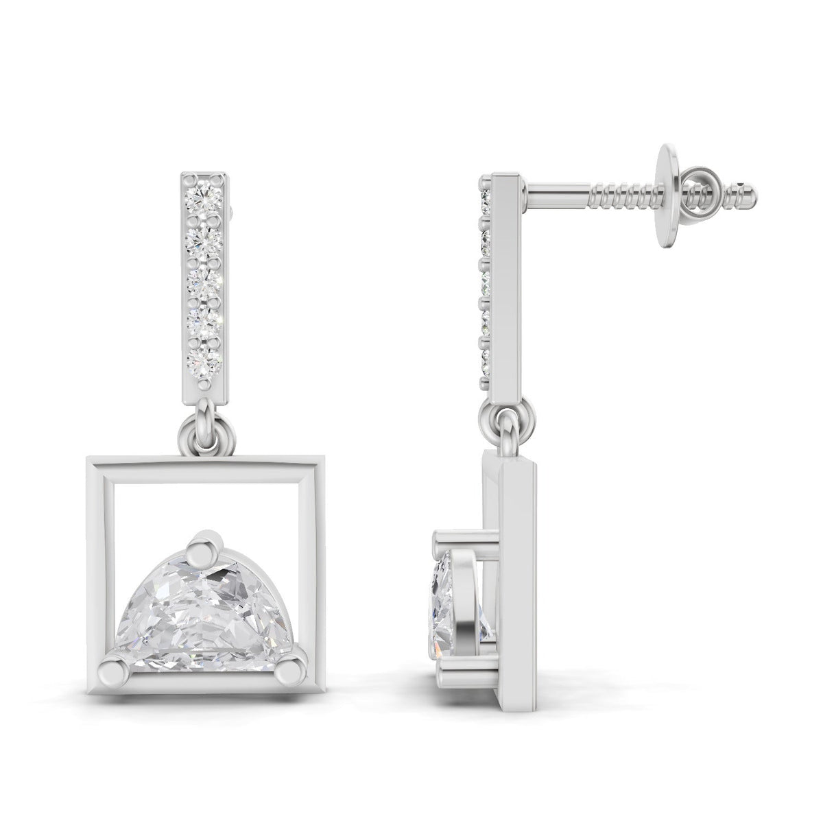 Graceful Signature Diamond Earrings