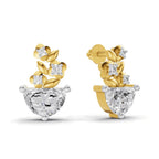 1.81 Carat Floral Trellis Earrings 14K