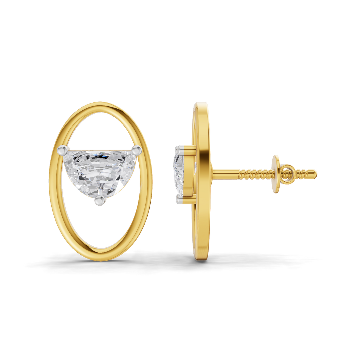 1.37 Carat Luna Threader Earrings 14K