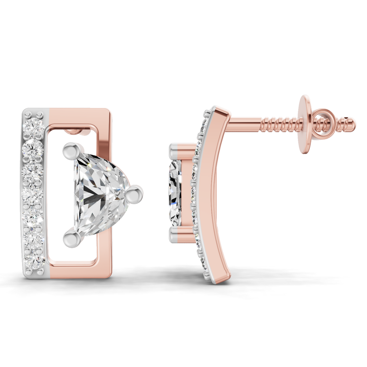 Timeless Modern Diamond Earrings