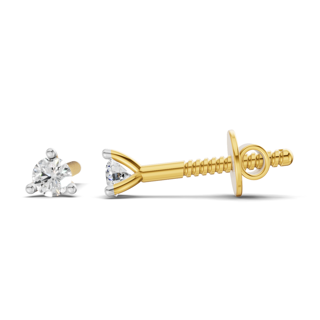 0.19 Carat Celeste Classic Diamond Studs Earrings 14K