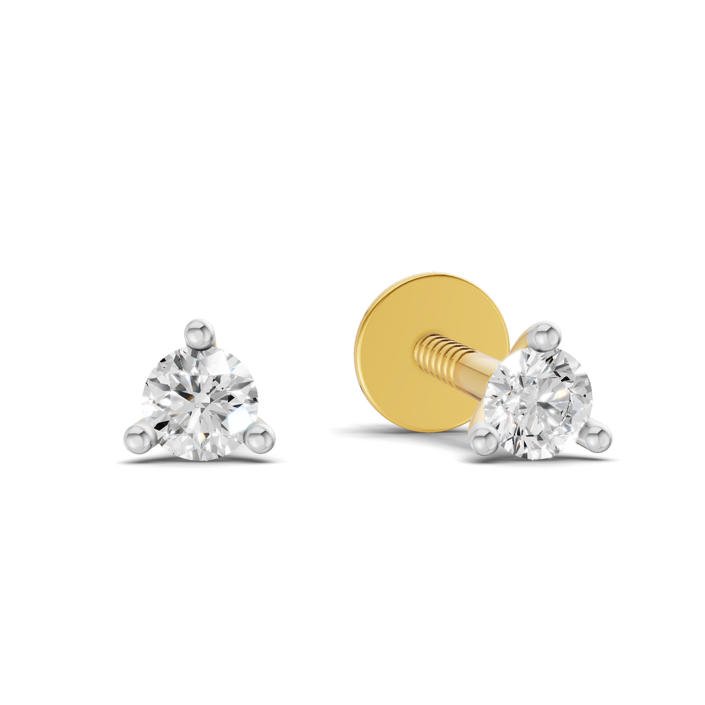 0.19 Carat Celeste Classic Diamond Studs Earrings 14K