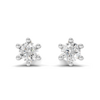 0.19 Carat Round Diamond Solitaire Studs Earrings 14K