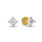 0.09 Carat 4-Prong Studs Earrings 14K