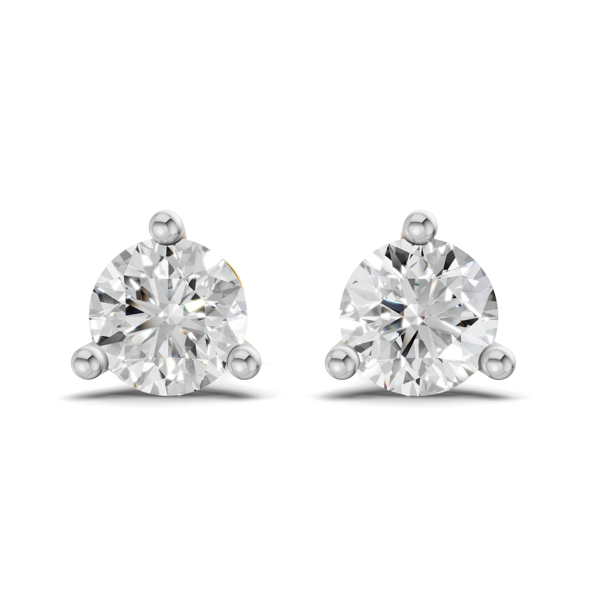 0.15 Carat 3-Prong Studs Earrings 14K