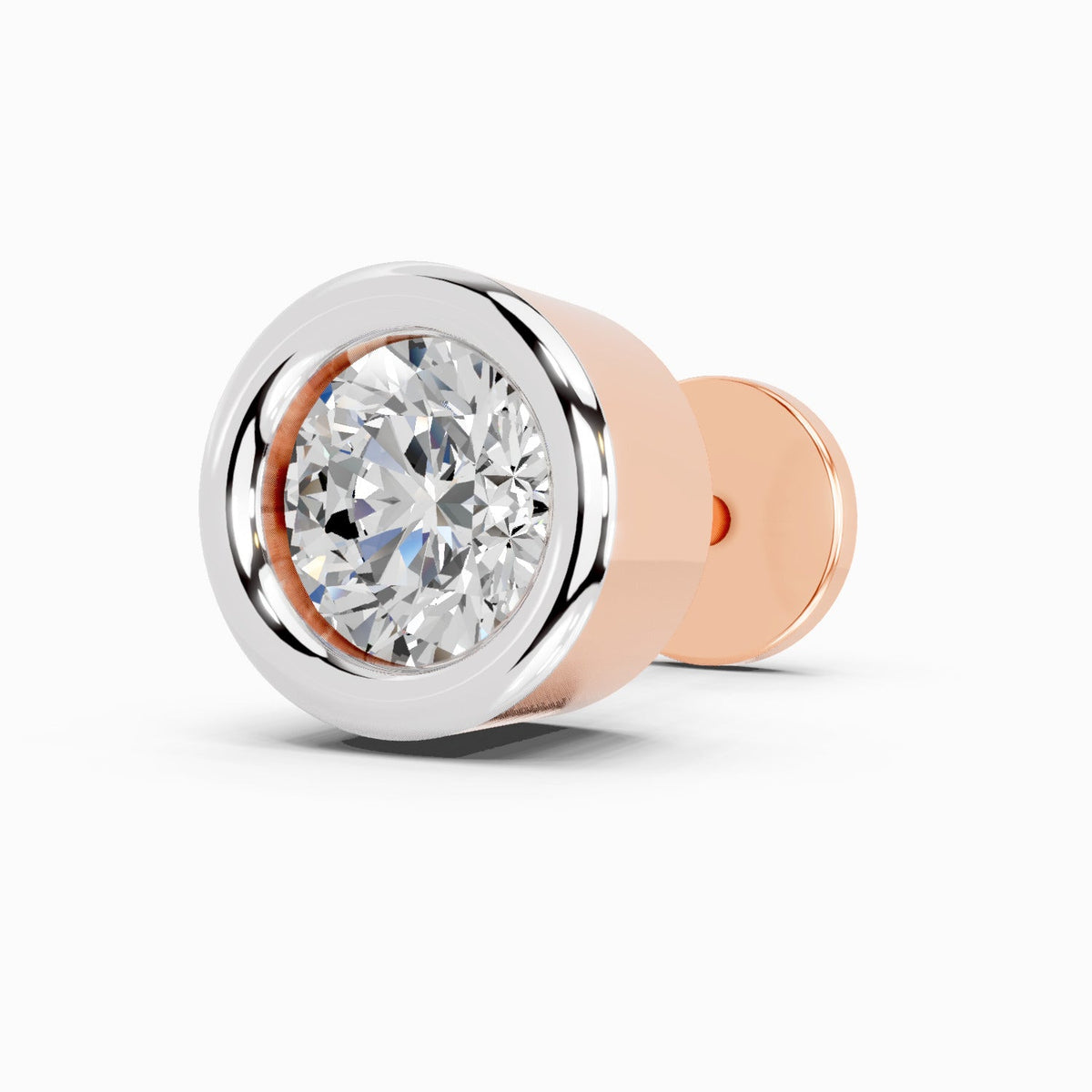 Glistening Solitaire Modern Diamond Nose Pin