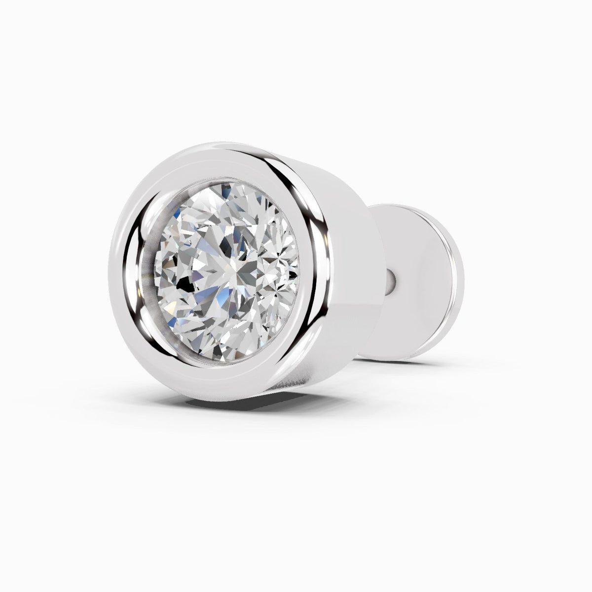 Glistening Solitaire Modern Diamond Nose Pin