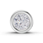 0.20 Carat Bezel Solitaire Diamond Nose Pin 14K