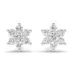 0.22 Carat Snowflake Diamond Studs Earring 14K