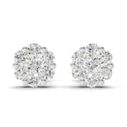 0.17 Carat Magnolia Floral Diamond Stud Earring 14K